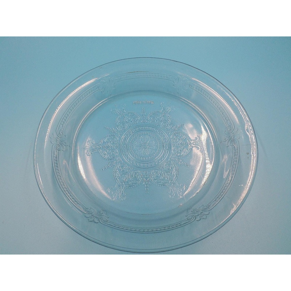 Vintage 1940s Fire King Philbe Depression Glass Dinner Plate 9in